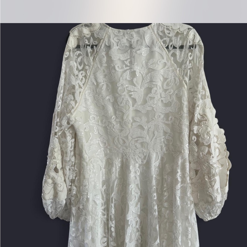 Anthropologie White Maxi Dress - Picture 5 of 9